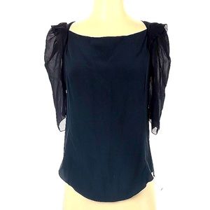 Barneys New York Short Sleeve Blouse